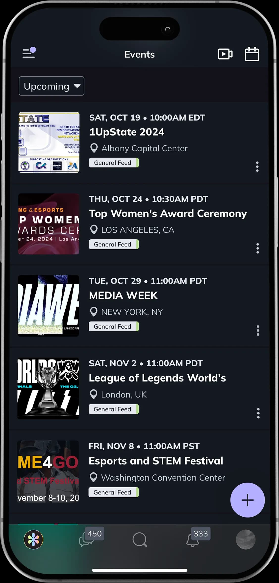 the*gamehers Events — attend and participate in live events
