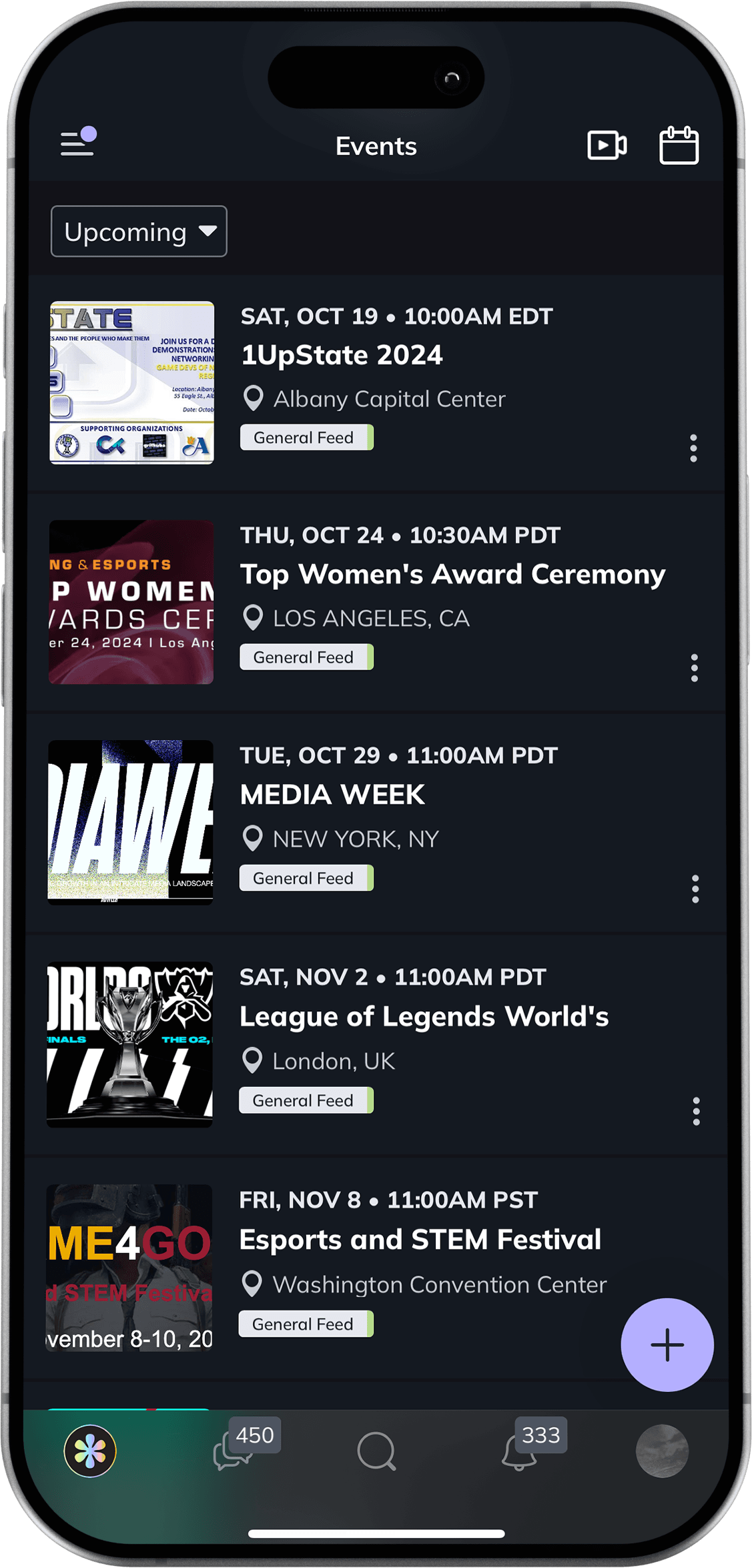 the*gamehers Events — attend and participate in live events